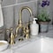 Kingston Brass Bridge Bathroom Faucet with Brass Pop-Up, Antique Brass KS7993AL - alternate 6